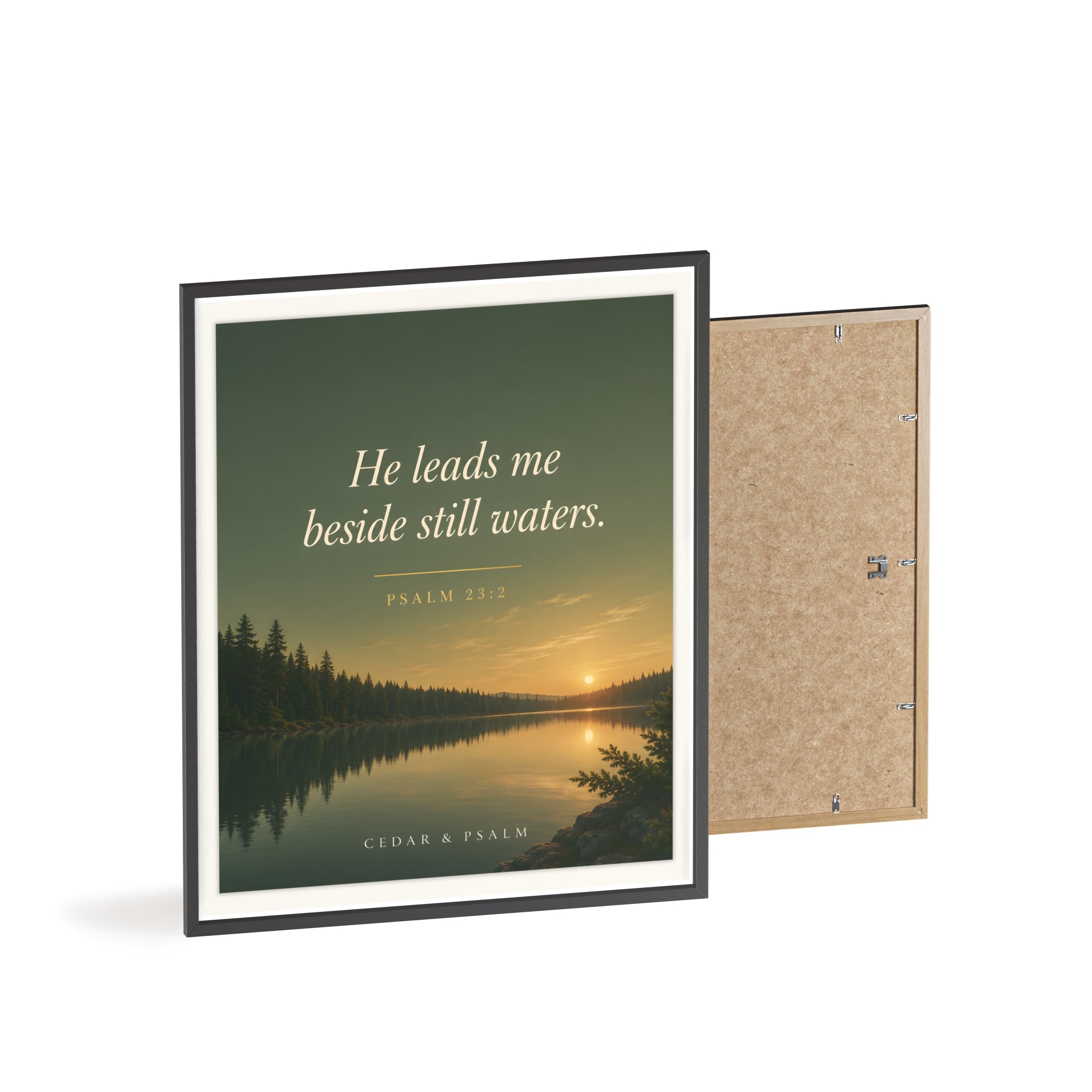 Still Waters — Framed Print | Psalm 23 Wall Art