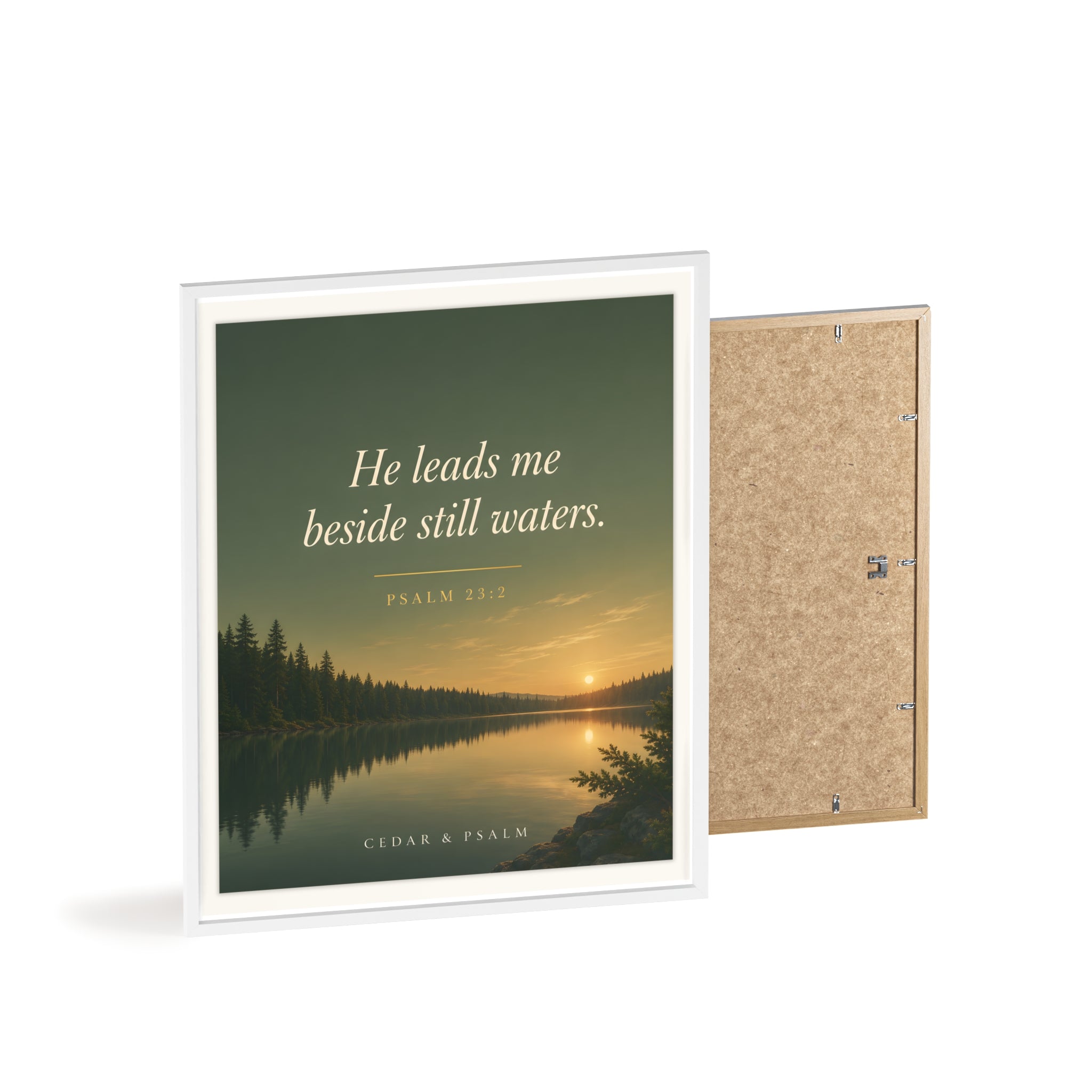 Still Waters — Framed Print | Psalm 23 Wall Art