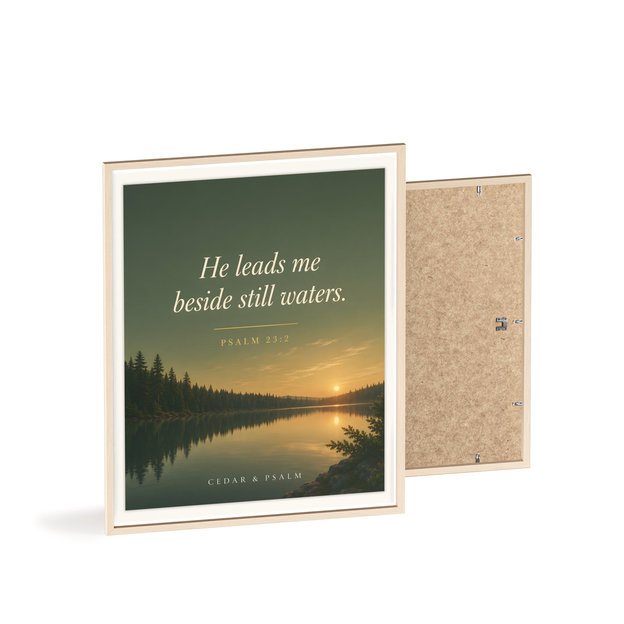 Still Waters — Framed Print | Psalm 23 Wall Art