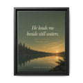 Still Waters — Framed Canvas | Psalm 23 Wall Art