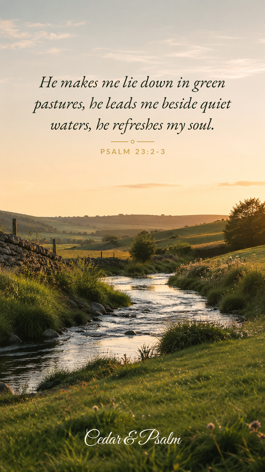 Psalm wallpaper for when you're weary