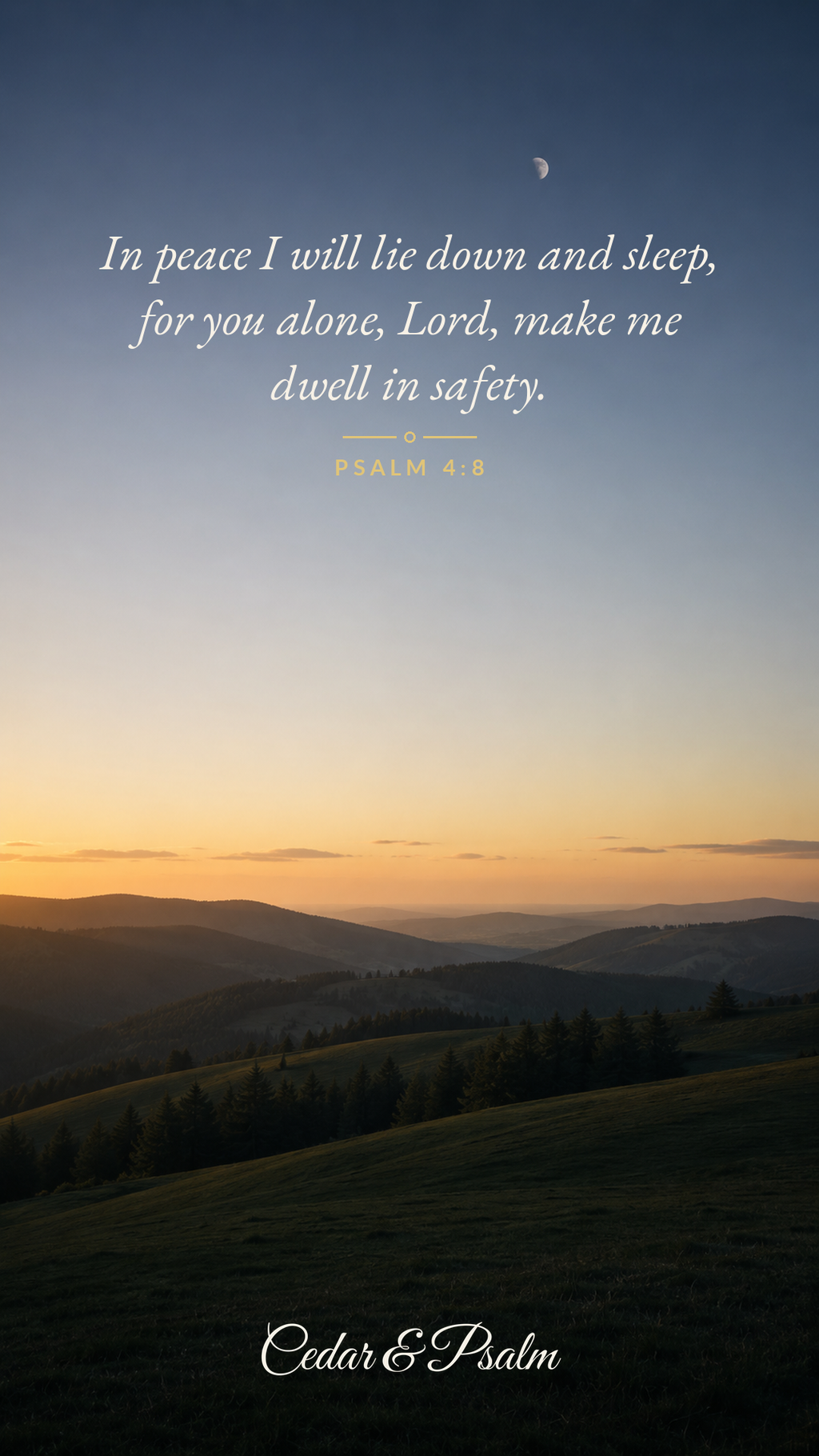 Psalm wallpaper for peace