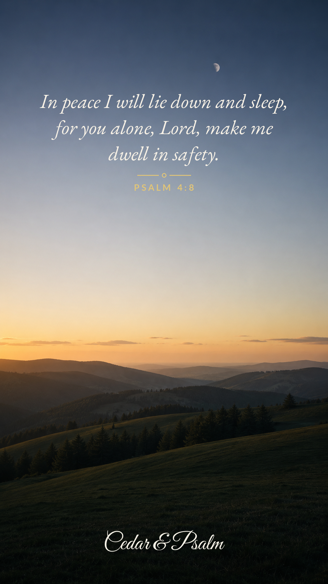 Psalm wallpaper for peace