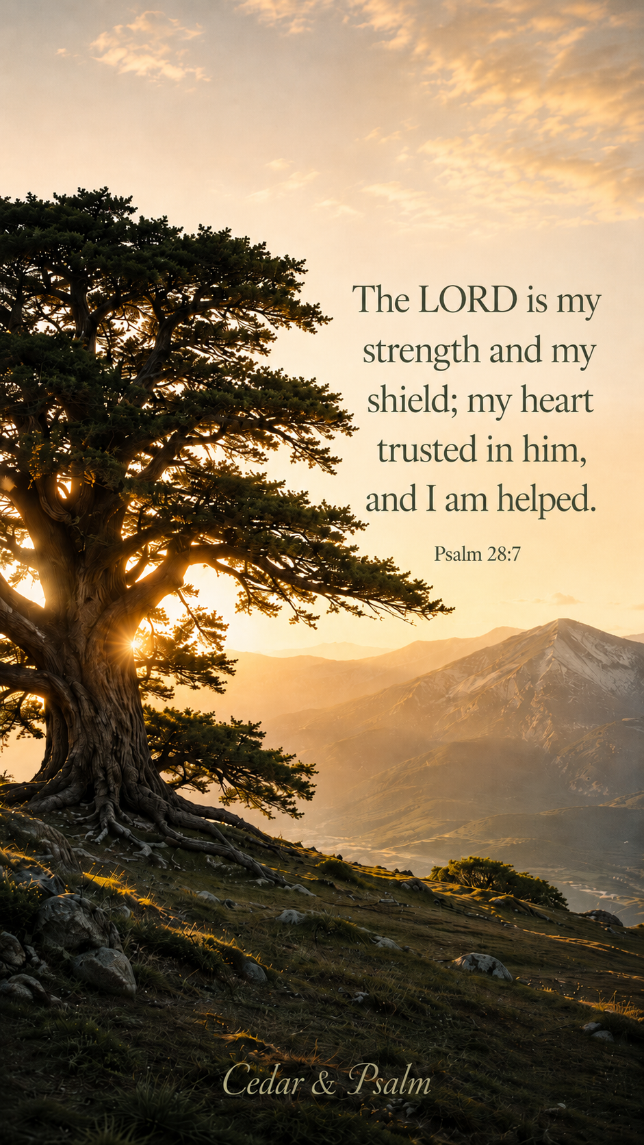 Psalm wallpaper for strength